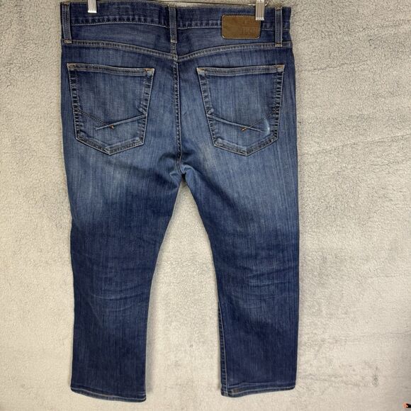 BKE Jeans Mens 33x27 Jake Straight Blue Buckle Stretch Denim Pants - Picture 8 of 11